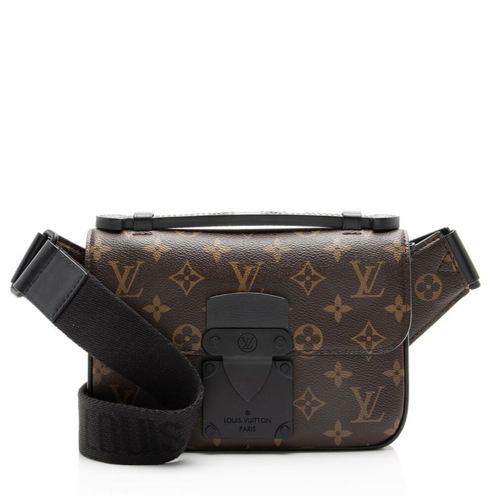Louis Vuitton Monogram Canvas Macassar S Lock Sling Bag
